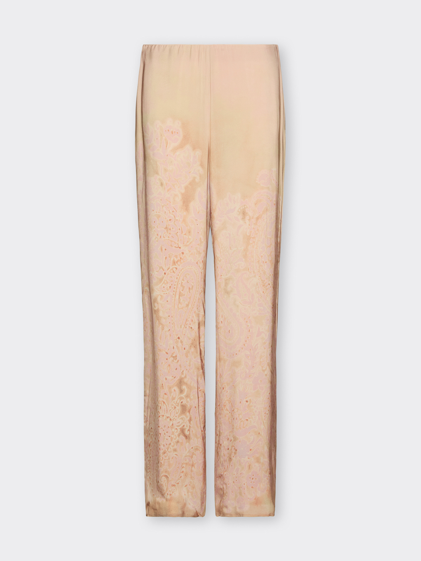 Pantalon droit imprim&eacute;