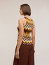 Top tricotat cu model chevron image number 1