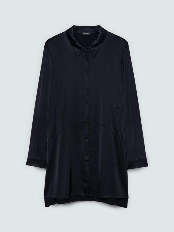 Hemd aus Stretch-Satin