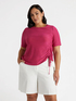 Lurex-T-Shirt mit verstellbarem Kordelzug image number 0