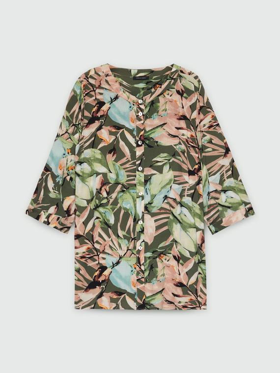 Hemd mit Dschungel-Print