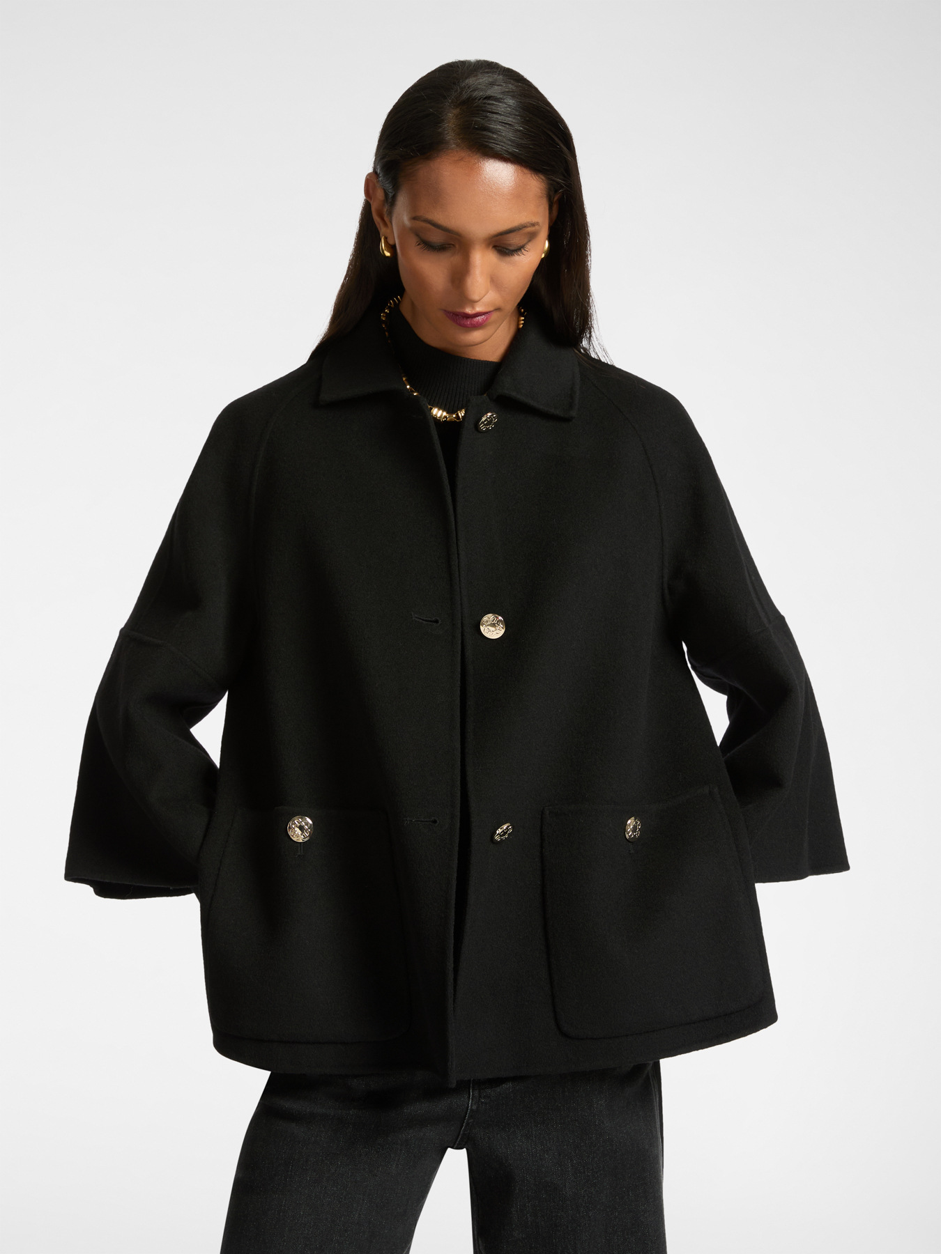 Double-fabric coat image number 0