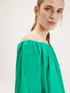 Blusa con scollo elastico off-shoulder image number 3