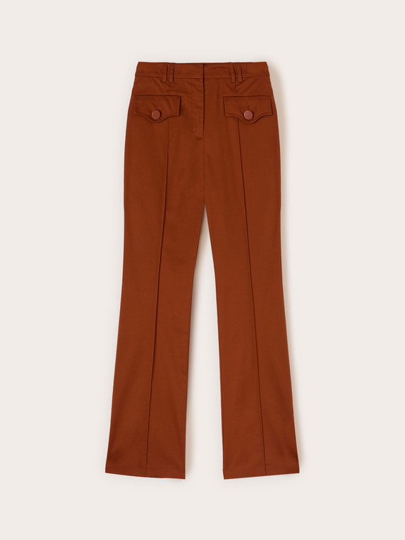 Flare pants with pockets