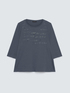 T-shirt en coton avec lettrage en strass image number 4