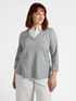 Sweatshirt mit Hemdkragen image number 2