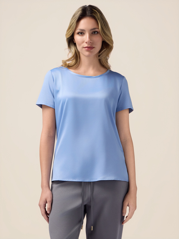 Two-material T-shirt