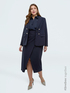 Blazer effetto doppiopetto in tessuto stretch image number 0