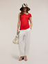 Asymmetric draped top image number 3