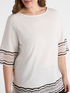 T-shirt with crochet edges image number 3