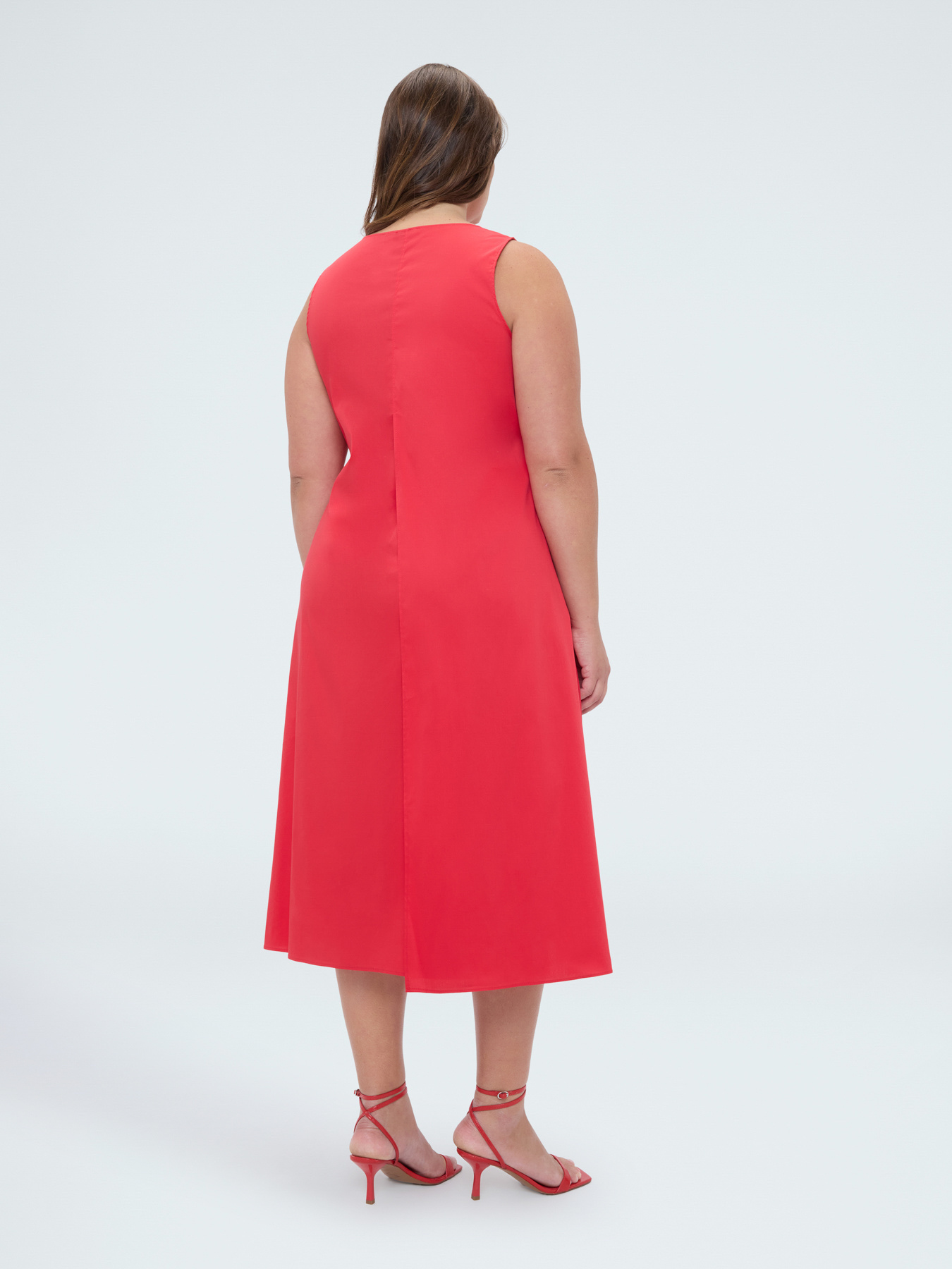 Free A-line cotton dress image number 1
