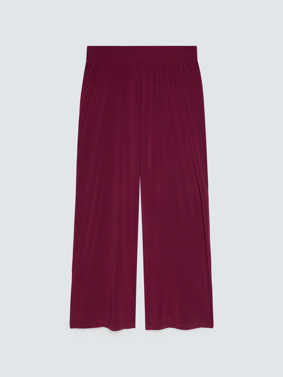 Wide Leg Hose aus Jersey