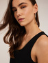 Sheath dress with metal chain detail image number 2