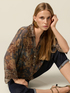 Patterned shirt with kimono sleeves image number 3