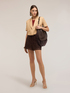 Short linen blend jacket image number 2