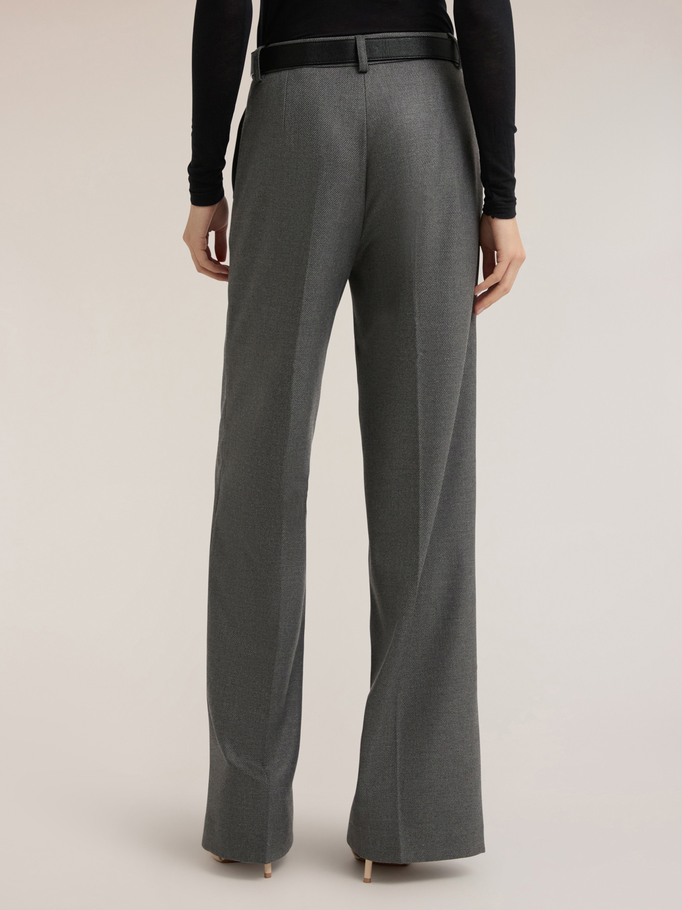 Pantaloni palazzo in flanella image number 1