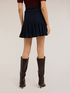 Minigonna flared in maglia image number 1