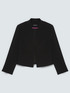 Cropped blazer in stretch fabric image number 5