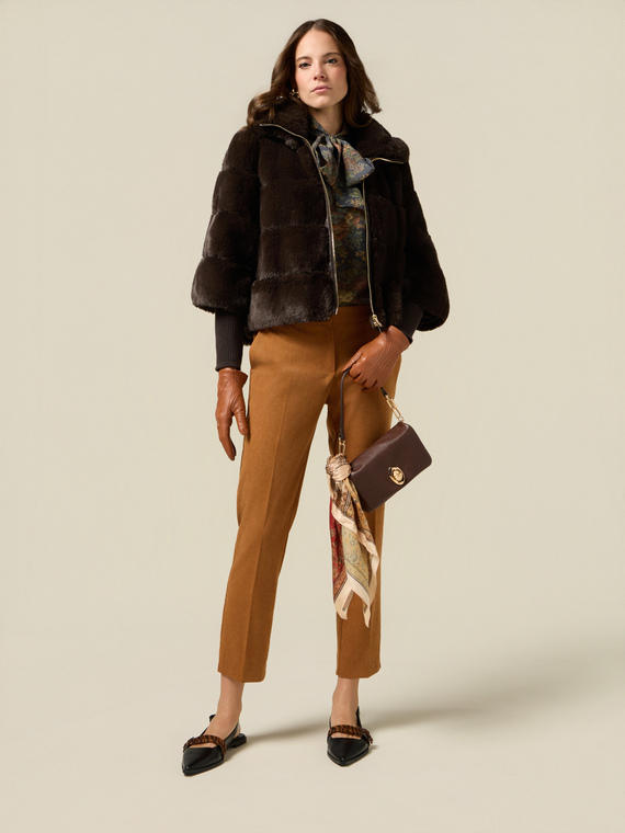 Pantaloni regular in fustagno