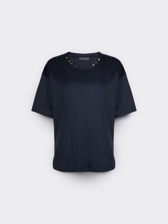 Camiseta con aplicaciones Monogram