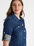 Kurze Blousonjacke aus leichtem Denim image number 3