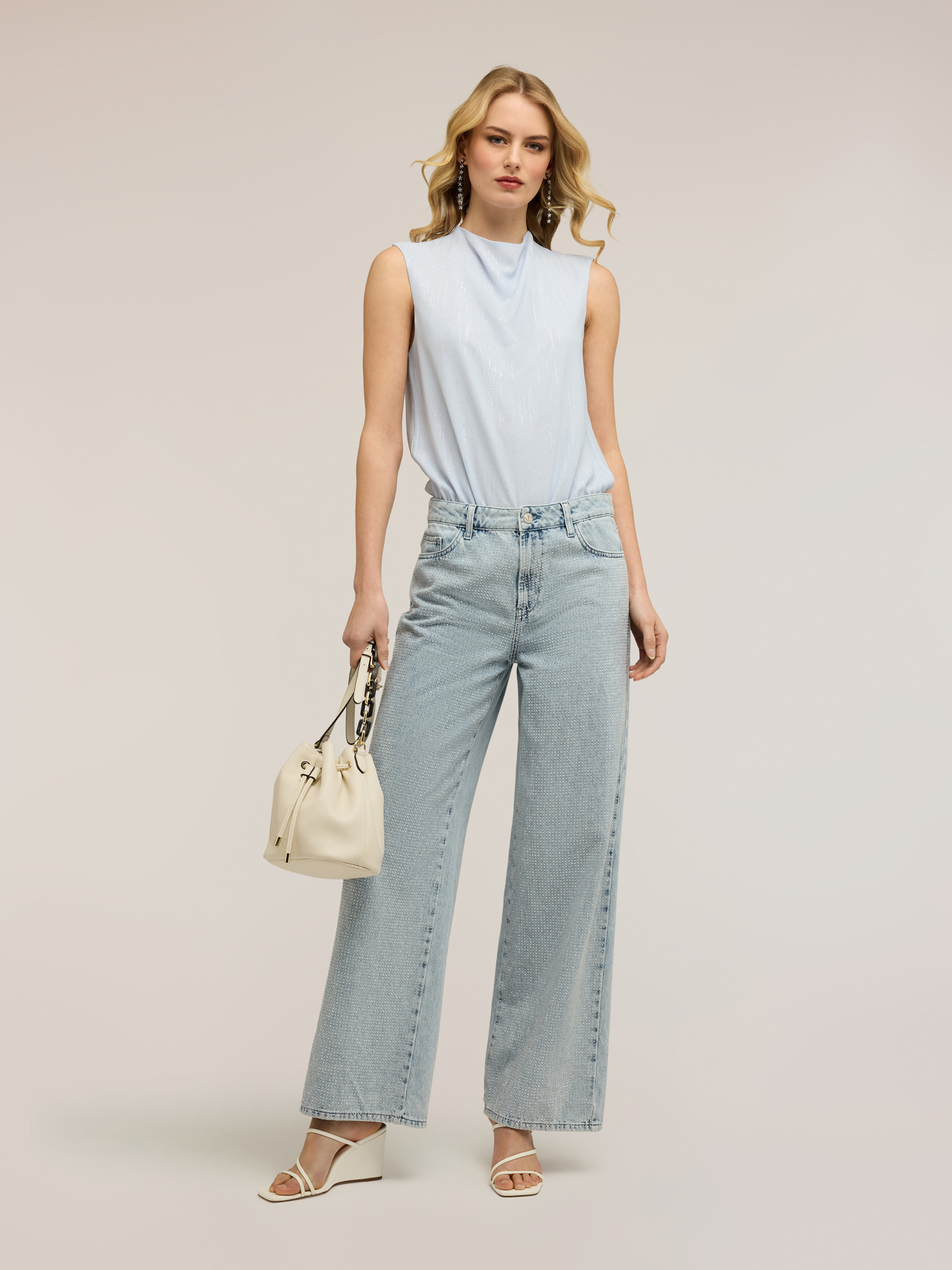 Bodysuit blouse in fil coup&eacute; georgette image number 2