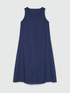 Flared dress with overlay image number 4