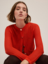 Openwork knit cardigan image number 0