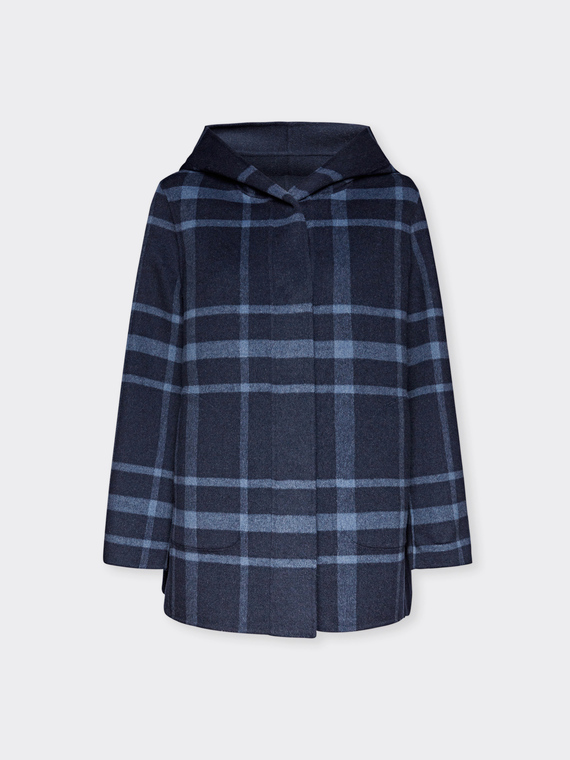 Casual checked coat