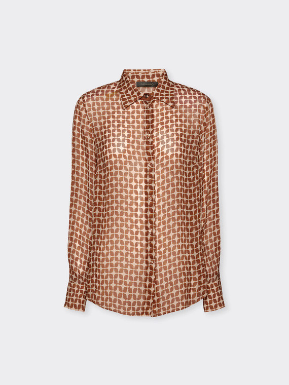 Geometric print shirt