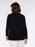 Sweater with chain detail on V-neck image number 1