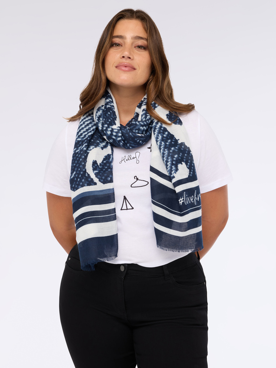 Schal mit Schriftzug-Print