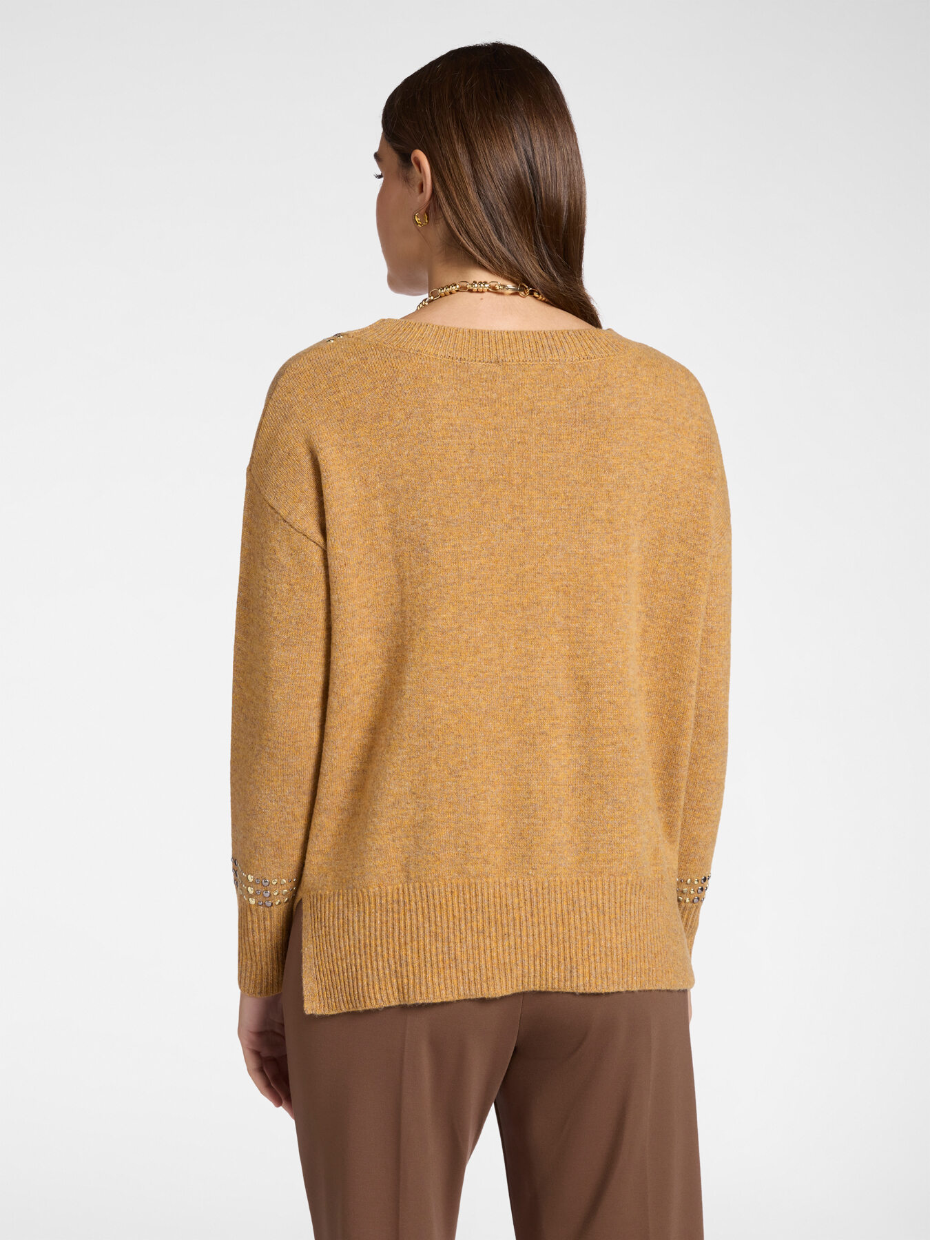 Pure wool sweater with studs image number 1