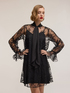 Short lace dress with bow Smart Couture image number 2
