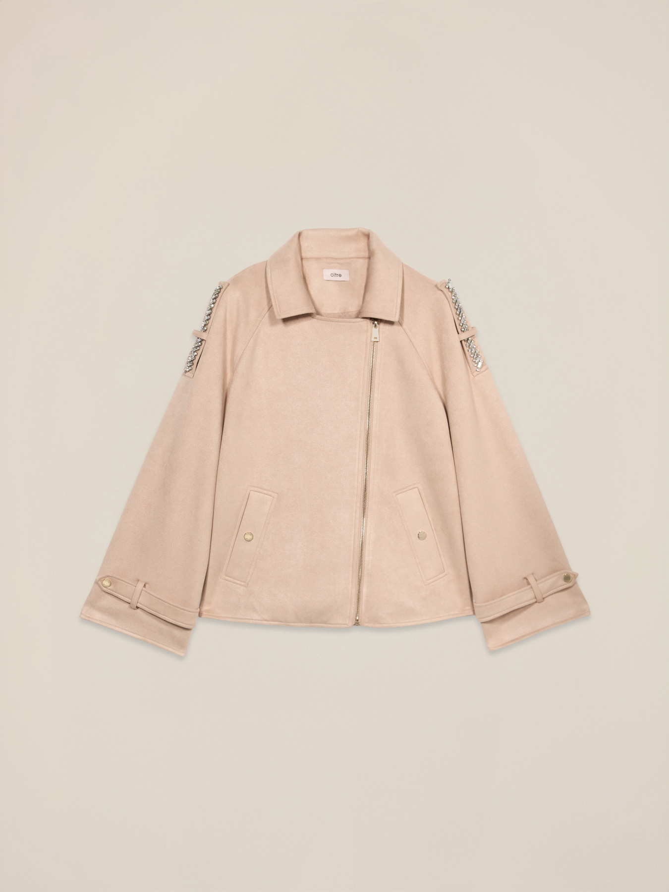 Giacca corta con zip asimmetrica image number 4