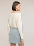 Oversized sweater with openwork inserts on the sleeves image number 1
