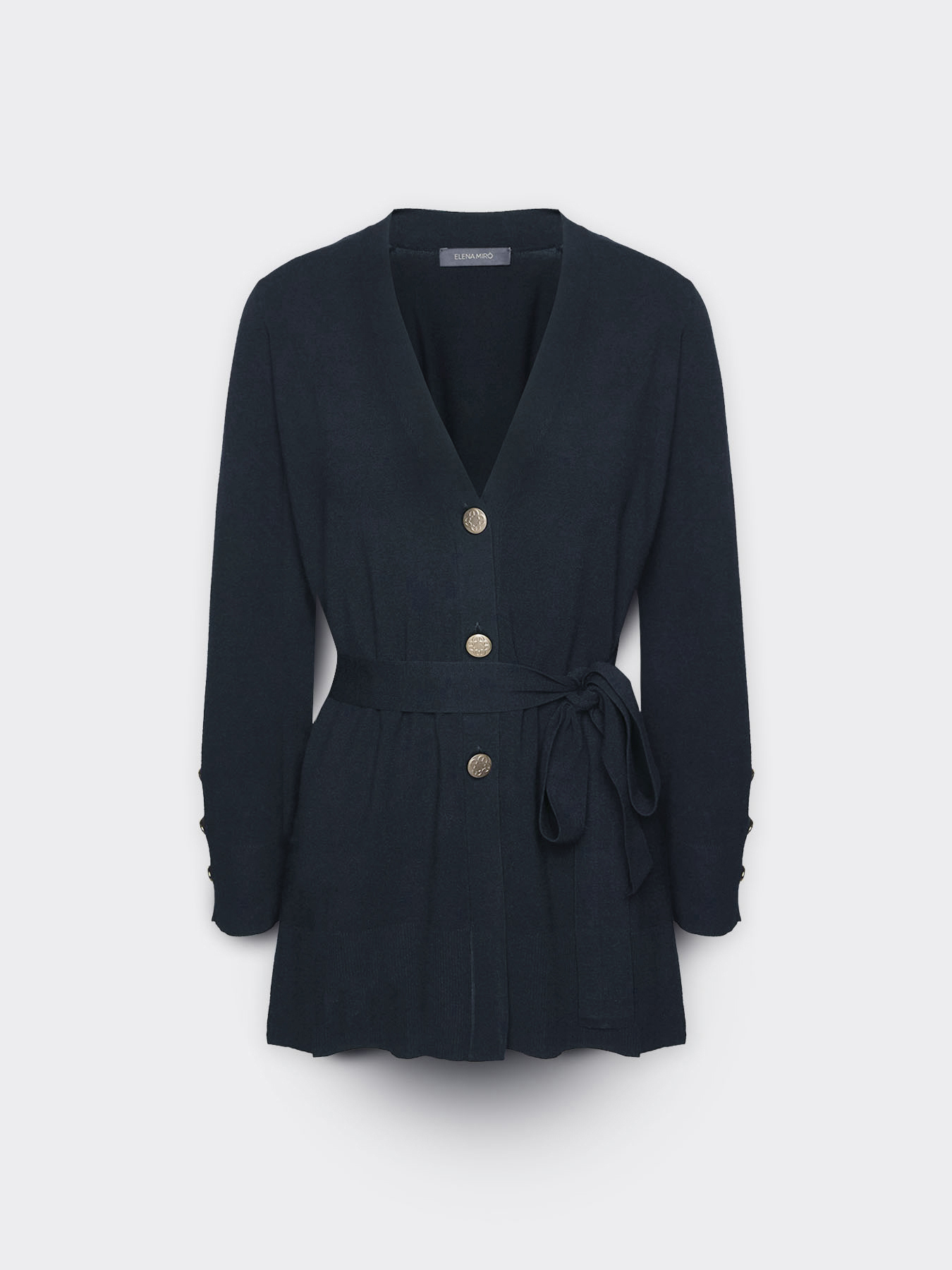 Cardigan long avec ceinture image number 4