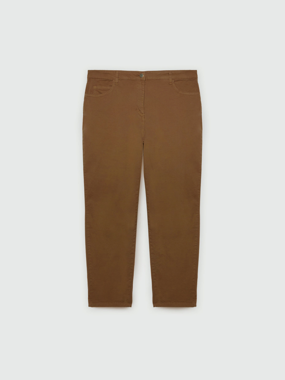 Gerade Hose mit Aufschlag