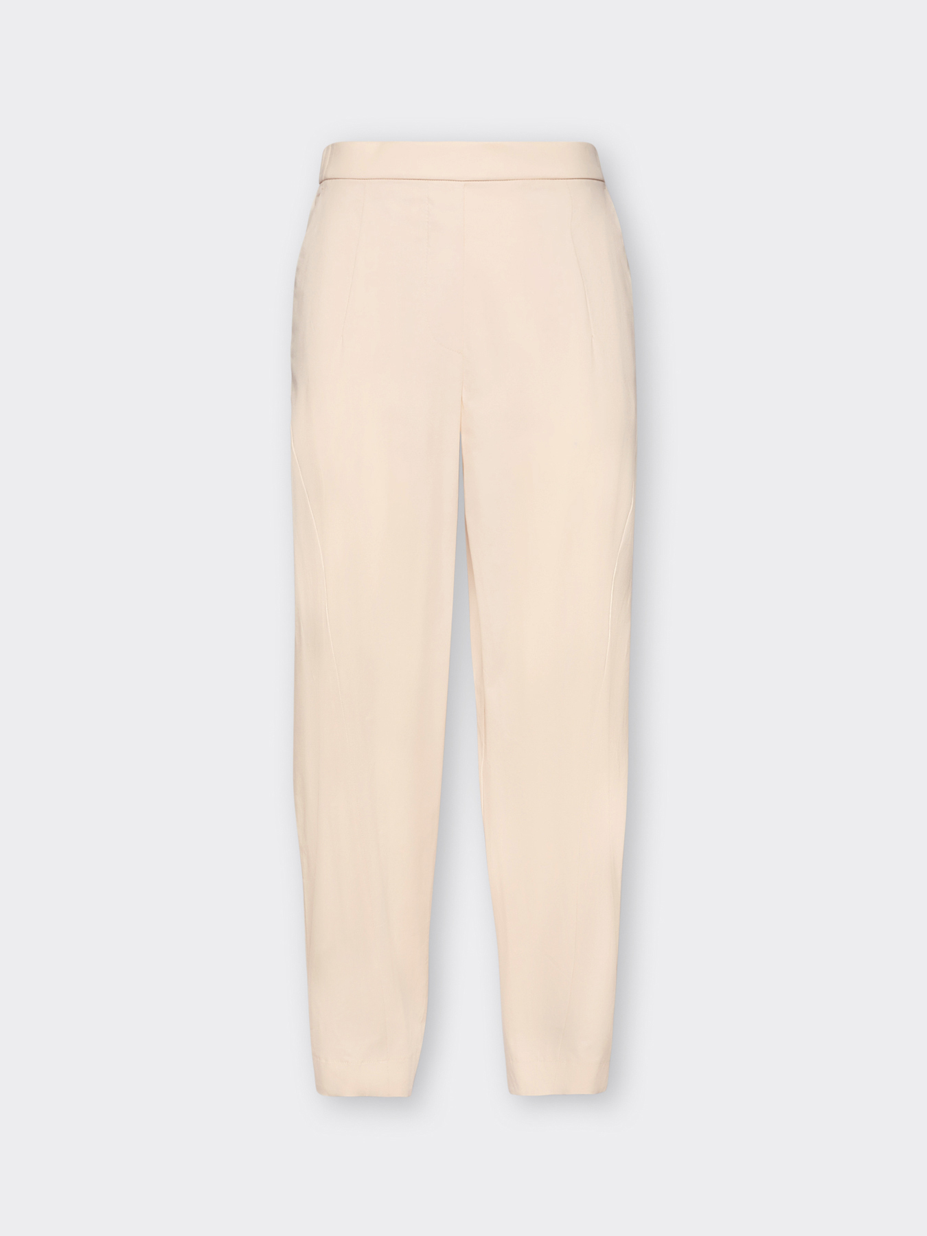 Stretch cotton balloon trousers image number 4