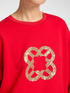 Sweat-shirt avec broderie monogramme image number 3