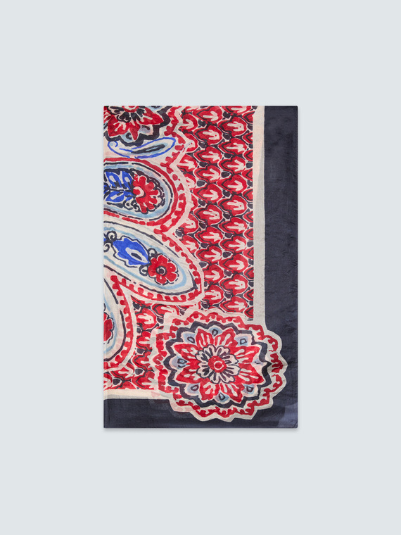 Foulard stampato in seta