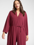 Jumpsuit in crepe fabric with belt image number 2