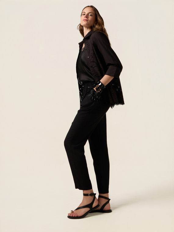Pantalon fluide en viscose