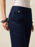 Chinos en lin avec revers image number 2
