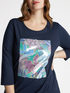 T-Shirt mit Blumendruck und Pailletten image number 3