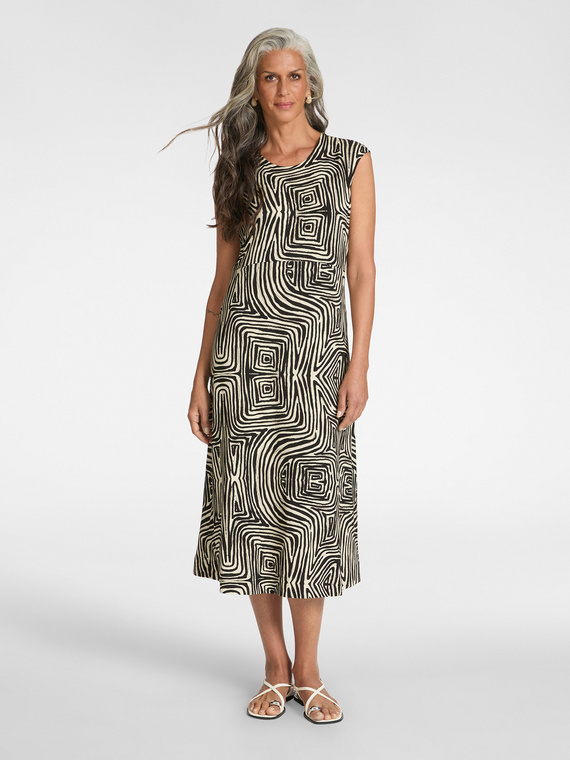 Printed jersey dress