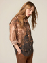 Patterned cotton muslin shirt image number 0