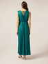 Long pleated lurex dress image number 1