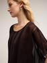 Poncho din tricot lurex image number 0