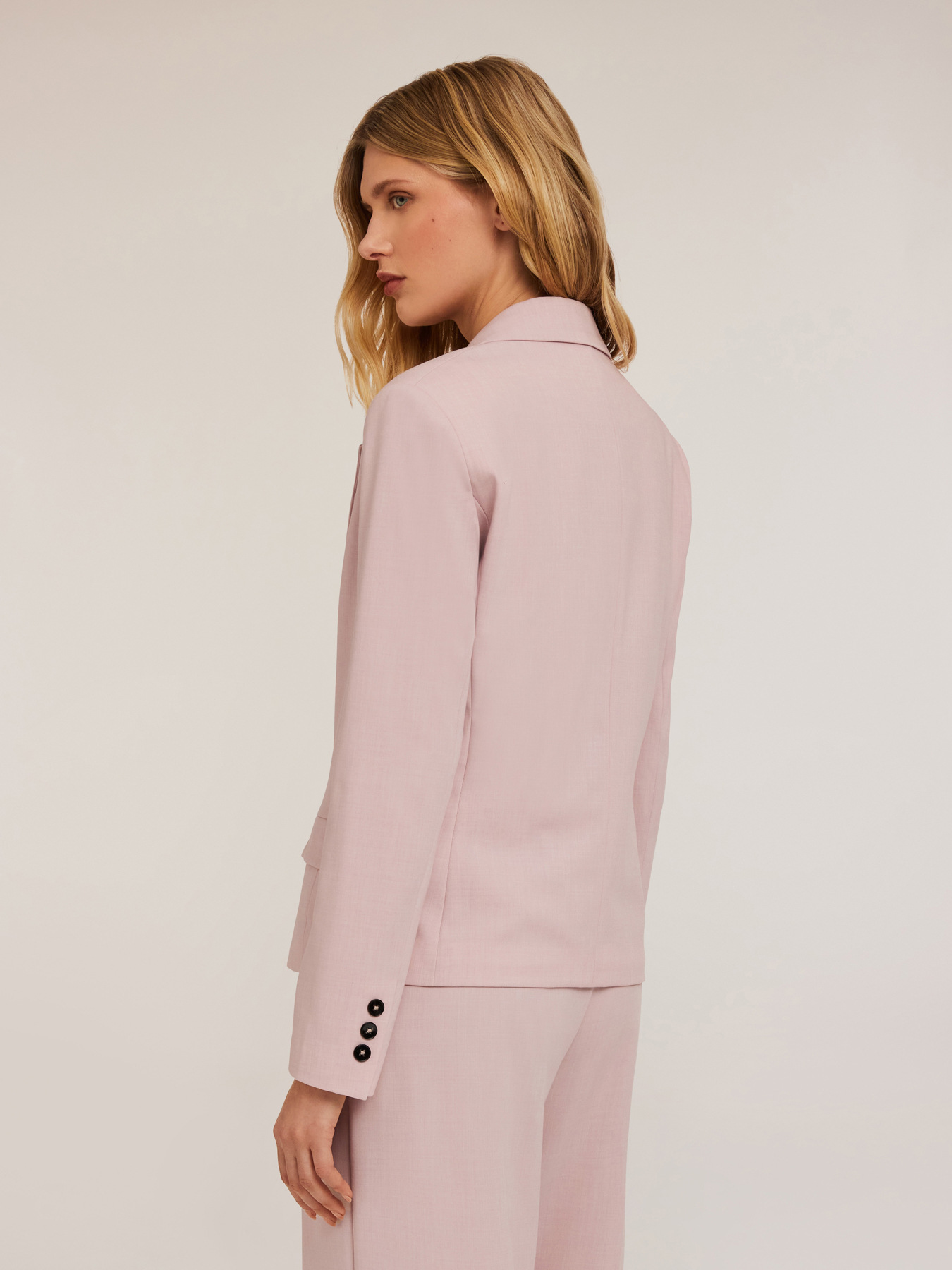 Polyviscose double-breasted jacket image number 1